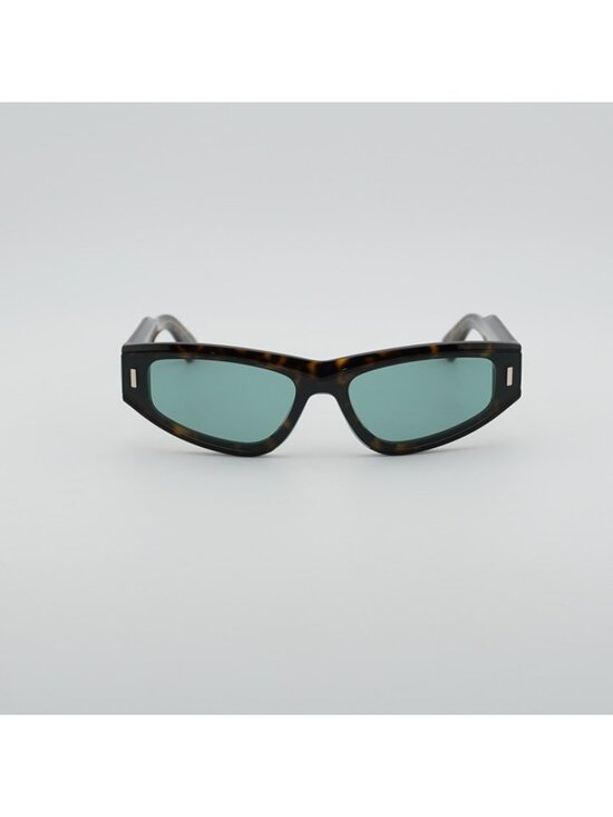 Calvin Klein CK24534S 235 Women Sunglasses Havana Cat Eye Frame, Green Lenses
